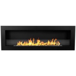 Divina fire chimenea bioetanol empotrada 120x40 negro livorno