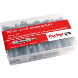 FISCHER BEFESTIGUNGSSYSTEME FD 513777 - Espigas SX de la caja maestra + tornillos, 160 piezas