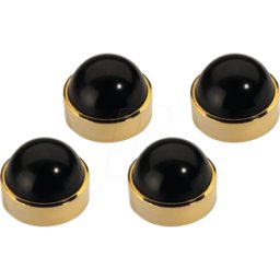 MONACOR MON SPS-50/GO - Juego de amortiguadores resonantes LS (4), 25 x 20 mm
