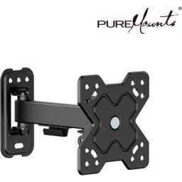 PUREMOUNTS PM-FM13-100 - Montaje en pared de TV, inclinable, ajustable, 13" - 32", negro