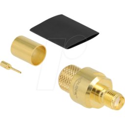 DELOCK 91782 - SMA hembra para engarzar LMR400 con tubo termorretráctil a juego