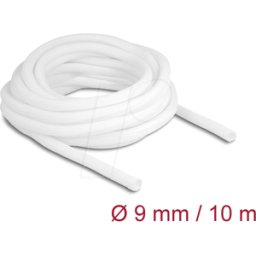 DELOCK 20812 - Funda trenzada de cierre automático 10 m x 9 mm, color blanco
