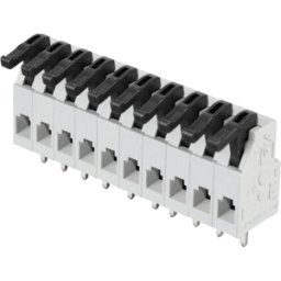 RIA CONNECT AST 025-10 - Terminal de abrazadera de resorte, 10 polos, diámetro 0,0