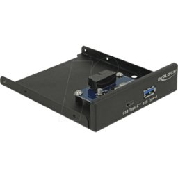 DELOCK 63962 - Panel frontal USB 3.0 Delock 3.5", USB tipo C, USB tipo A.