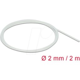 DELOCK 18900 - Funda de fibra de vidrio 2 m x 2 mm en blanco