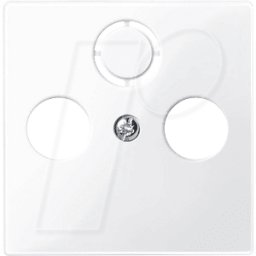 MERTEN EL SM 296725 - Sistema M, placa central, toma de antena, blanco activo, brillan