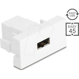 DELOCK 90866 - Conector hembra USB 2.0 tipo a de módulo Easy 45 para con