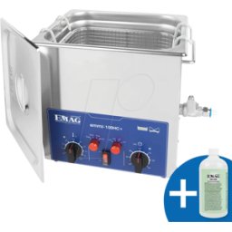 EMAG EMMI 100 HC+ - Limpiador ultrasónico, 10,6 l, 480 W, con calentador, acero inox
