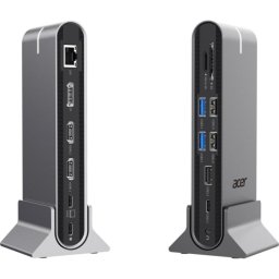 Docking station Acer Dongle 15in1 USB-C PD100W HDMI 4K DP 8K vPro Silver Grey
