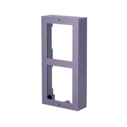 Caja de superficie Hikvision DS-KD-ACW2 para 2 módulos, aluminio gris
