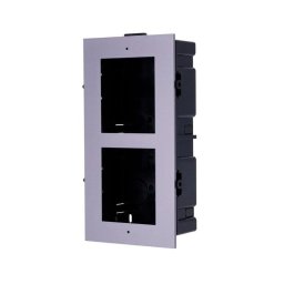 Panel frontal y caja empotrada Hikvision para 2 módulos