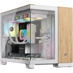 Caja PC Corsair 2500X Mini Tower Micro ATX Vidrio Templado Mesh USB-C