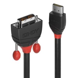 Cable HDMI a DVI-D Lindy 1m 1920x1200 1080p Negro