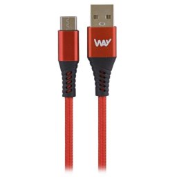 Cable TnB WAY USB A USB-C 2 m Rojo