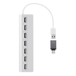 Hub TnB 7 puertos USB 2.0 HUBUSB7ALU de aluminio