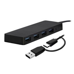 Hub TnB 4 puertos 5 Gbps HUB4USB60CM USB-A y USB-C