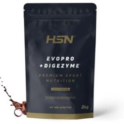 HSN Evopro (mezcla proteínas premium) + DigeZyme® 2kg chocolate - Proteínas Liberación Secuencial - Polvo - 67 Servicios