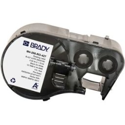 Brady M4-206-RO-427 etiquetas de vinilo laminado negro sobre blanco 12,70 mm x 44,45 mm