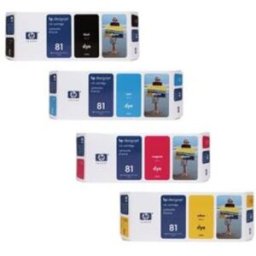 HP 81 pack 4 cartuchos de tinta (KMCY)
