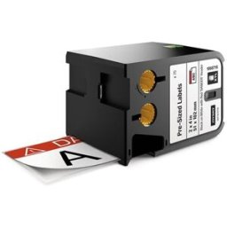 Dymo XTL 1868716 etiquetas blancas con encabezado rojo 51x102mm