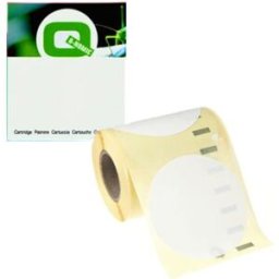 Q-Nomic 14681 (S0719250) etiquetas para CD/DVD negro sobre blanco 57 mm