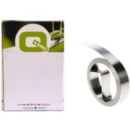 Q-Nomic S0720170/32500 Cinta de acero inoxidable Rhino sin capa adhesiva plateada 12 mm