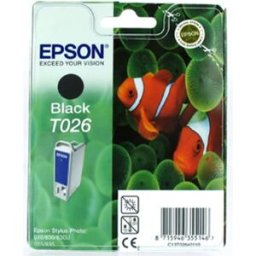T026 Cartucho de tinta (Epson T026401) negro