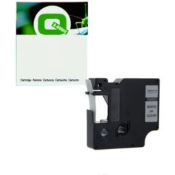 Q-Nomic 45020 (S0720600) cinta plástica blanco sobre transparente 12mm