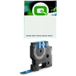 Q-Nomic 1805243 IND Rhino cinta vinilo blanco sobre azul 12 mm