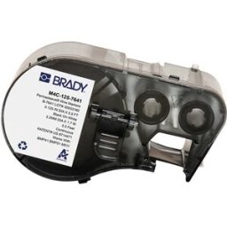 Brady M4C-125-7641 cinta termorretráctil negro sobre blanco 5,97 mm x 2,13 m