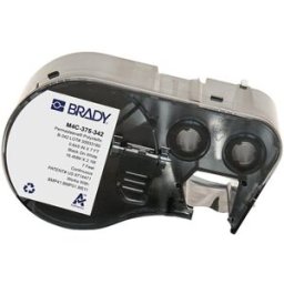 Brady M4C-375-342 cinta de tubo termocontraíble negro sobre blanco 16,40 mm x 2,13 m
