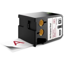 Dymo XTL 1868760 cinta vinilo rojo sobre blanco 54mm