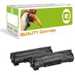 Q-nomic 85A (CE285A) Pack doble toner negro