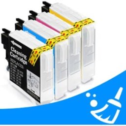 Q-Nomic Pack LC-985 limpiador cabezales (4 colores)