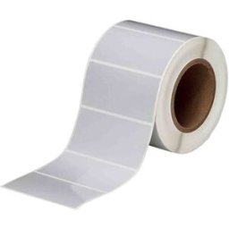 Brady THT-55-413-1 etiqueta de poliéster plata mate 101,60 x 50,80 mm