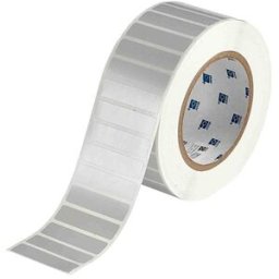 Brady THT-53-413-3 etiqueta de poliéster plata mate 50,80 x 12,70 mm