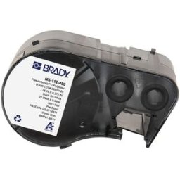 Brady M5-112-490 etiquetas de poliéster negro sobre blanco 31,75 mm x 9,53 mm