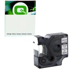 Q-Nomic 18057 (S0718330) cinta tubo termorrectráctil negro sobre blanco 19mm
