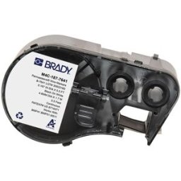 Brady M4C-187-7641 cinta termorretráctil negro sobre blanco 8,50 mm x 2,13 m