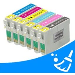 Q-Nomic Pack T0341 Limpiadores colores (C/M/Y/LC/LM/LBK)