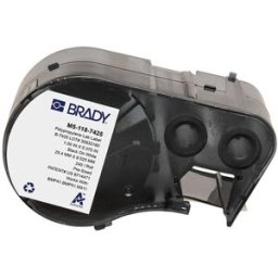 Brady M5-118-7425 etiquetas de polipropileno negro sobre blanco 9,53 mm x 25,4 mm