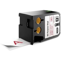 Dymo XTL 1868759 cinta vinilo rojo sobre blanco 41mm