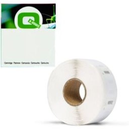 Q-Nomic S0929120 etiqueta cuadrada negro sobre blanco 25 x 25mm