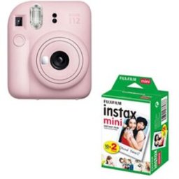 Fujifilm instax mini 12 Rosa Pack cámara + Papel foto