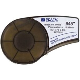 Brady M21-375-C-342 cinta termorretráctil negro sobre blanco 16,38 mm x 2,10 m
