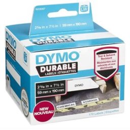 Dymo 1933087 etiqueta de envío negro sobre blanco 59x190mm