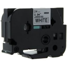 Q-Nomic TZe-253 cinta 24mm texto azul sobre blanco (8M)