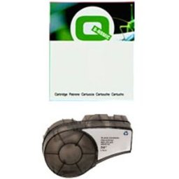 Q-Nomic M21-375-423 cinta de poliéster permanente negro sobre blanco 9,53 mm x 6,40 m