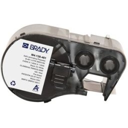 Brady M4-126-461 etiquetas de poliéster laminado negro sobre blanco 45,72 mm x 15,24 mm