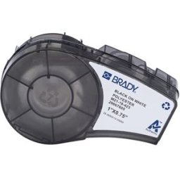 Brady M21-18-423 cinta poliéster negro sobre blanco 25,40 mm x 19,05 mm